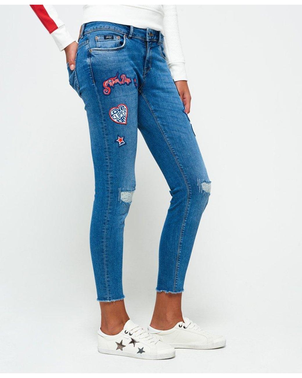 Superdry Cassie Skinny Jeans Blue | Lyst