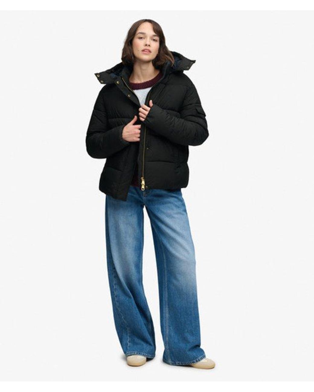 Superdry Premium Ripstop Pufferjas in het Black