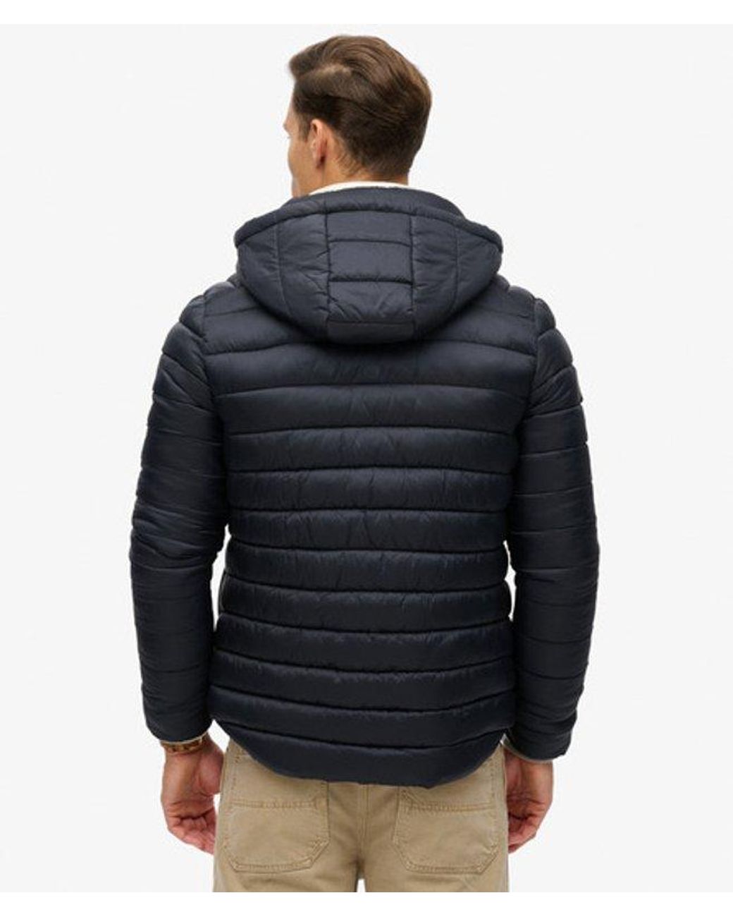 Superdry Blue & Co Hooded Fuji Sport Padded Jacket for men