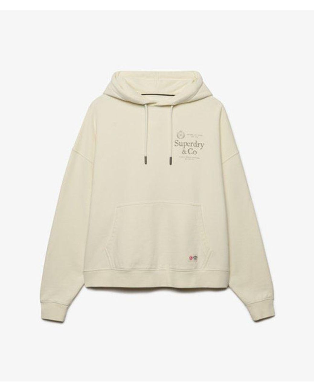 Superdry Natural & Co Luxe Casual Relaxed Hoodie
