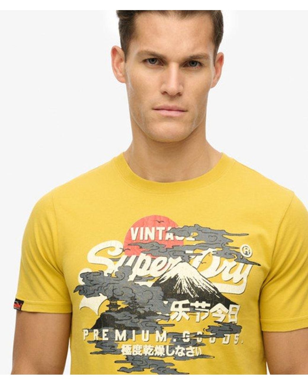 Superdry Yellow & Co Vintage Logo Tokyo Relaxed T-shirt for men