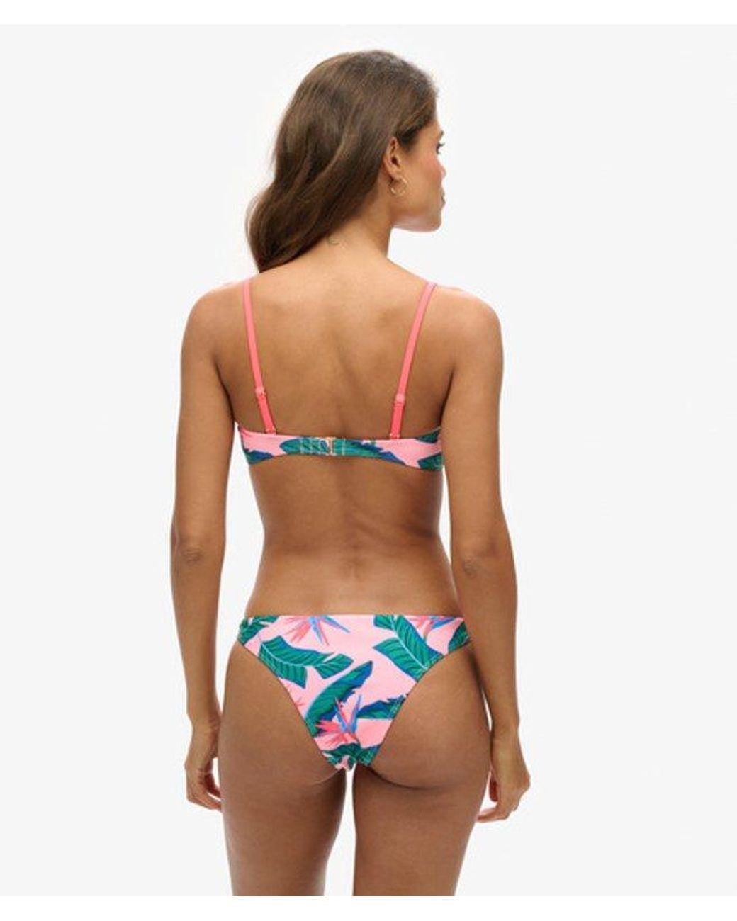 Superdry Pink & Co Tropical Cheeky Bikini Briefs