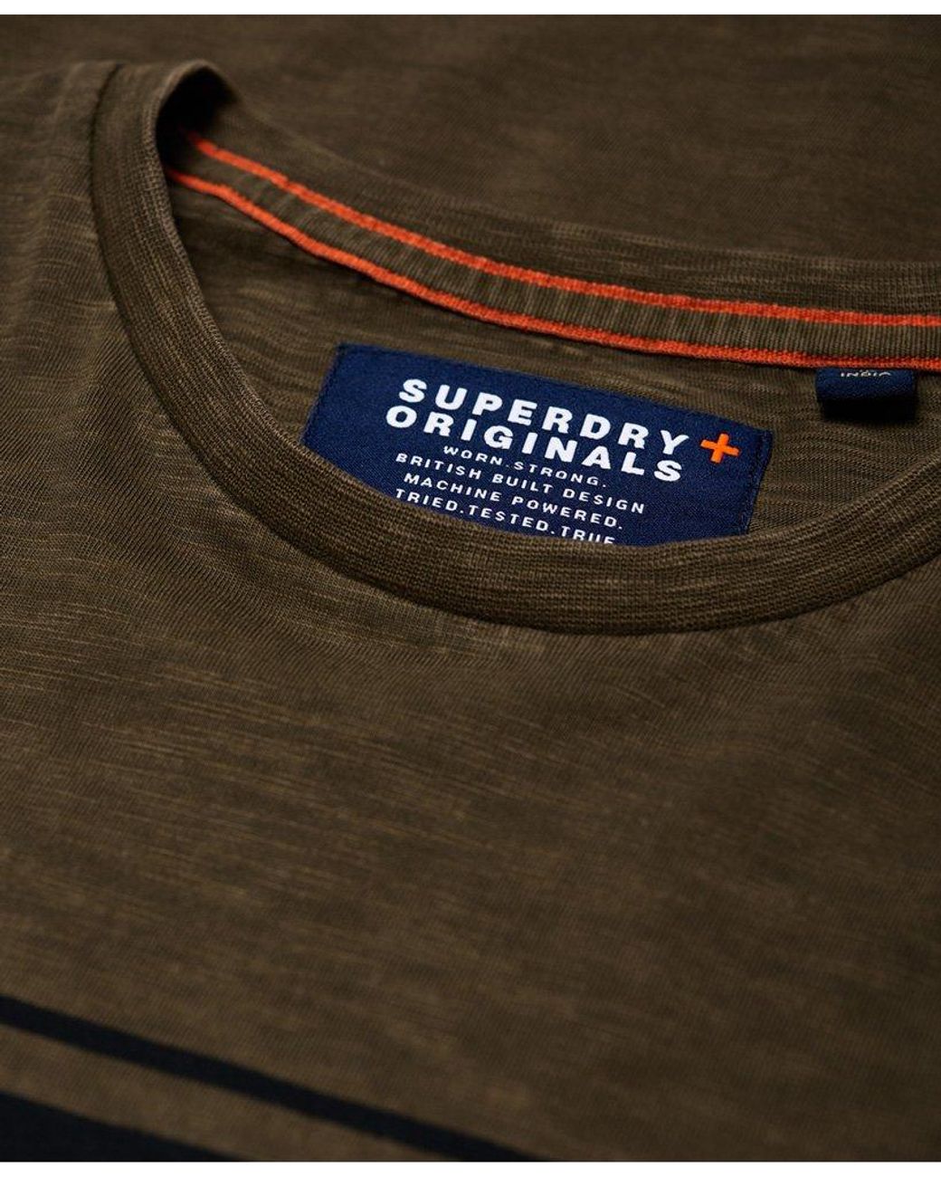 Superdry Dry Originals Short Sleeve Stripe Pocket T-shirt Green for Men |  Lyst