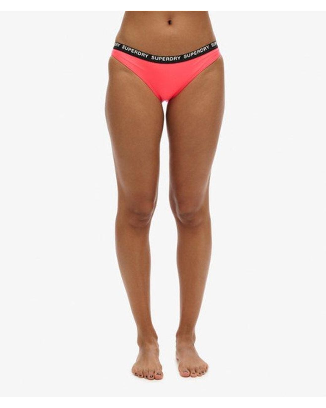 Superdry Red & Co Elastic Classic Bikini Bottom