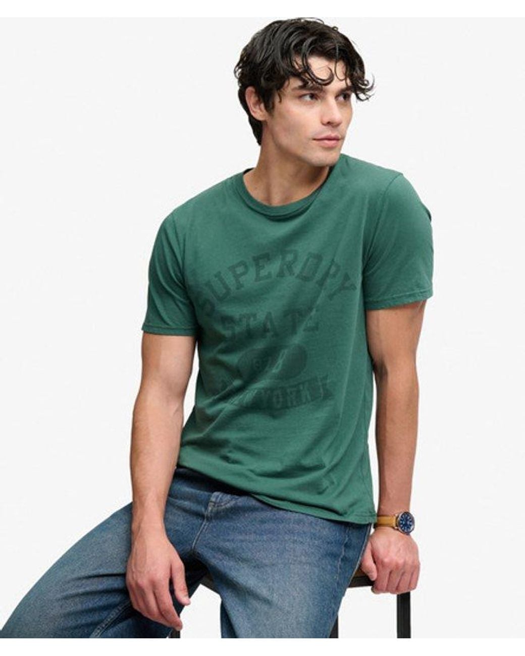 Superdry Green & Co Athletic Tonal T-shirt for men