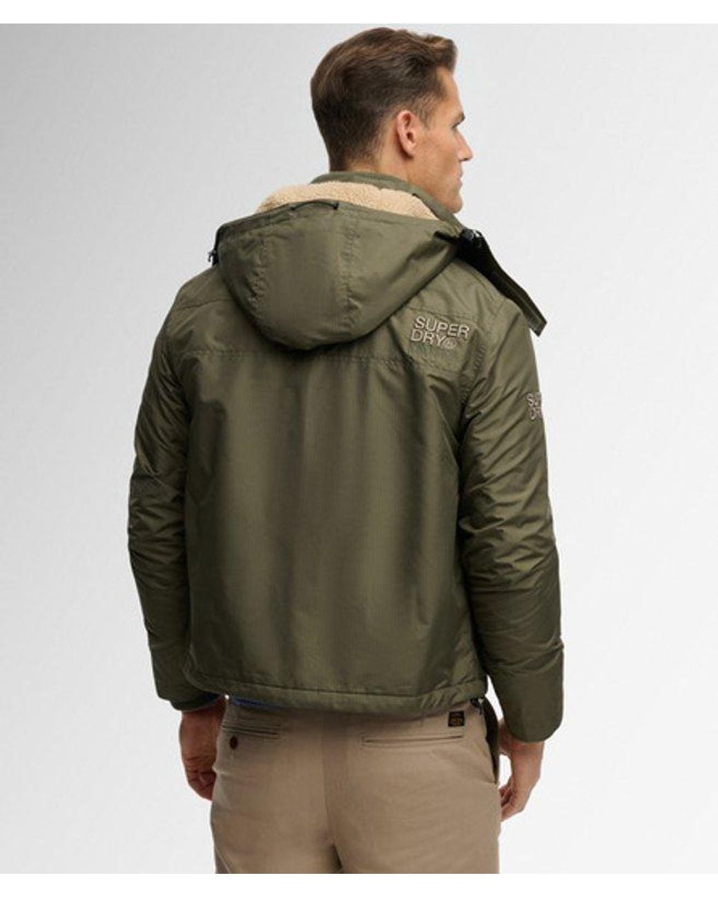 Superdry Green & Co Hooded Arctic Windcheater Jacket for men