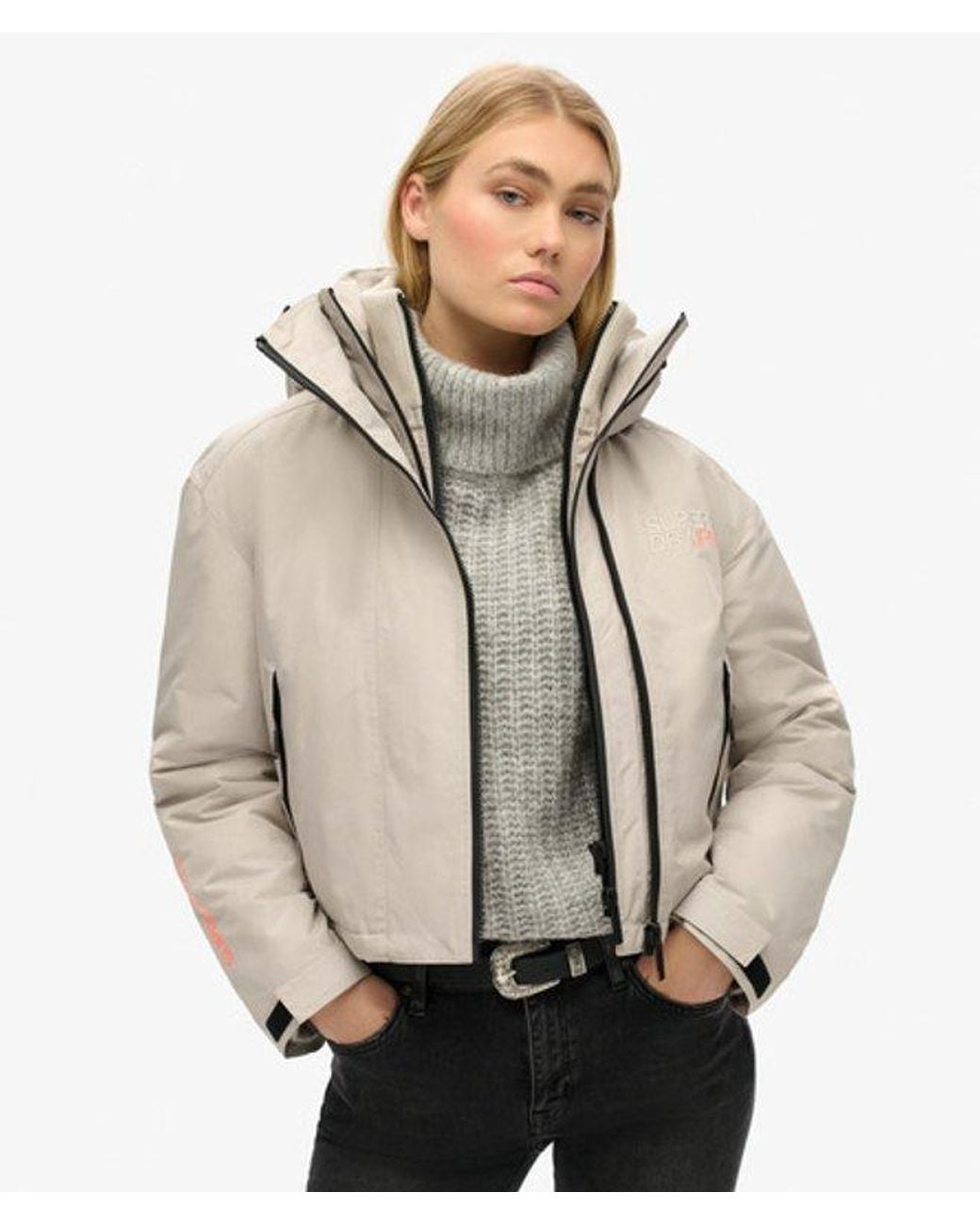 Superdry Natural & Co Hooded Embroidered Sd Windbreaker Jacket