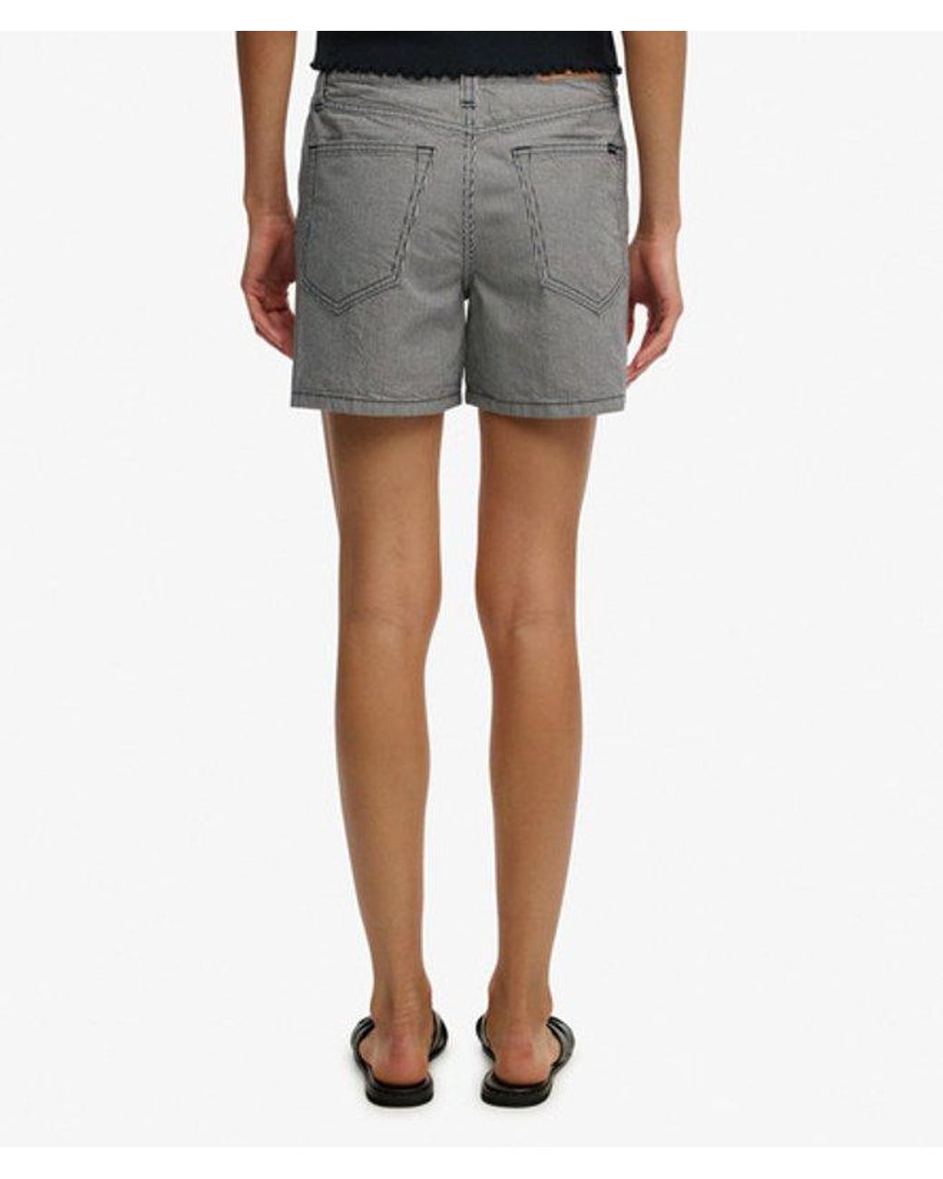 Superdry Blue & Co Mid Rise Stripe Shorts