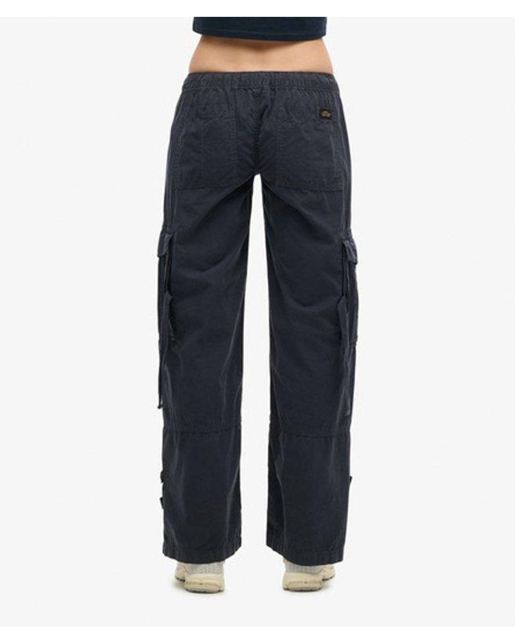 Superdry Blue & Co Low Rise Wide Leg Cargo Pants