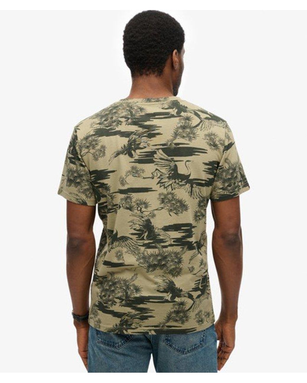 Superdry Green & Co Classic Essential Printed T-shirt for men