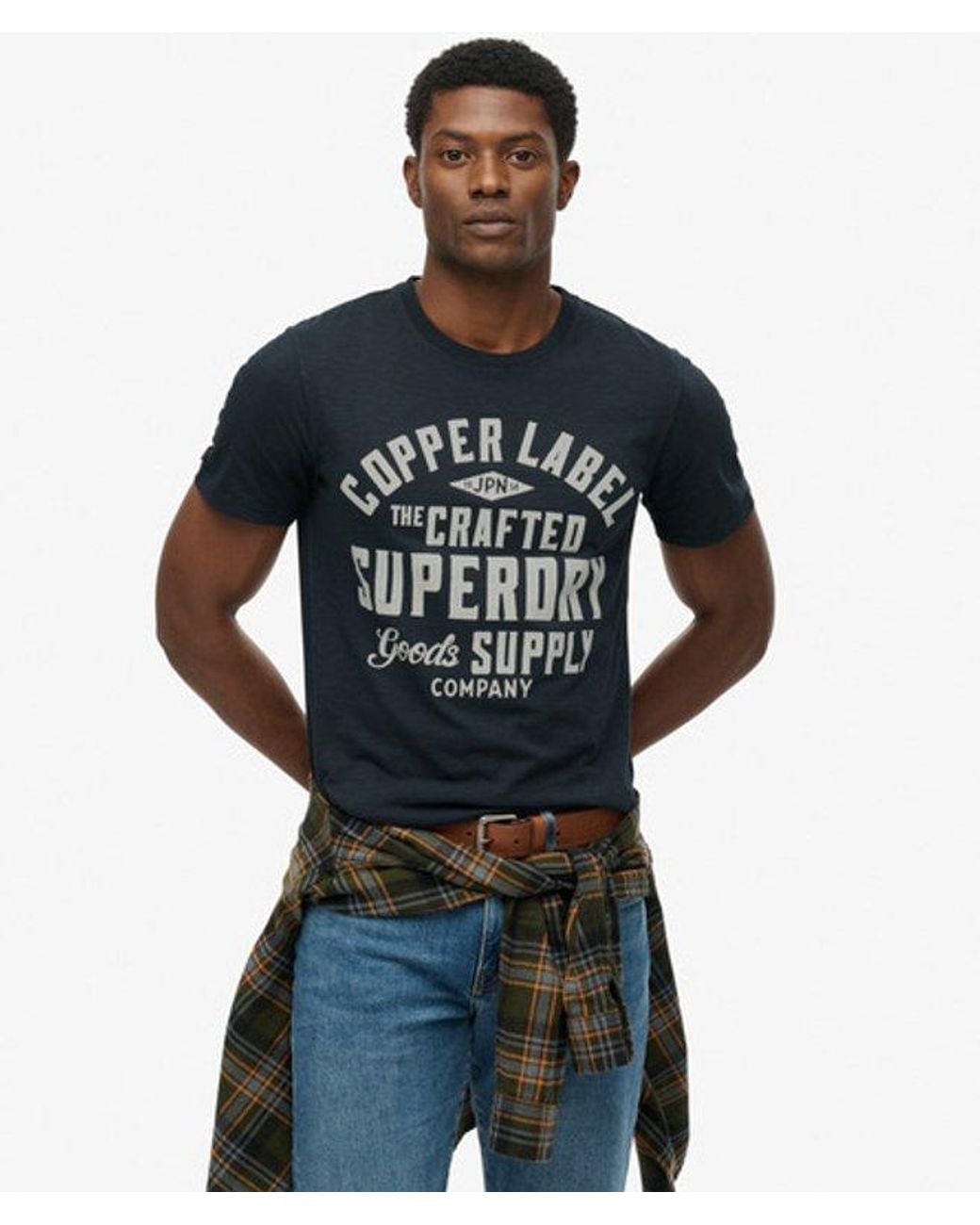 Superdry Blue & Co Copper Label Relaxed T-shirt for men