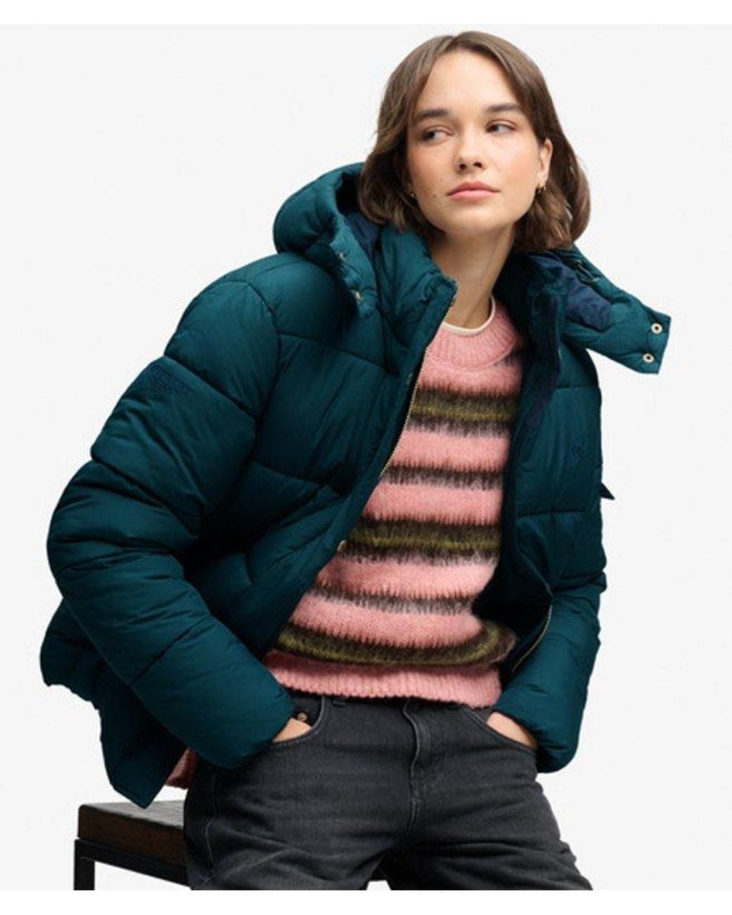 Superdry Premium Ripstop Pufferjas in het Blue