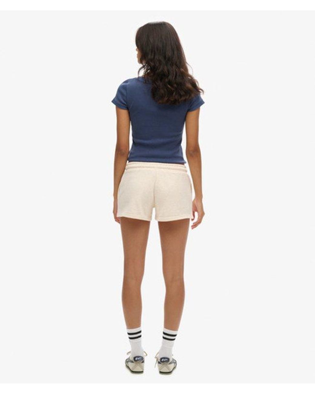 Superdry Blue & Co Ladies Slim Fit Embroidered Logo Essential Shorts