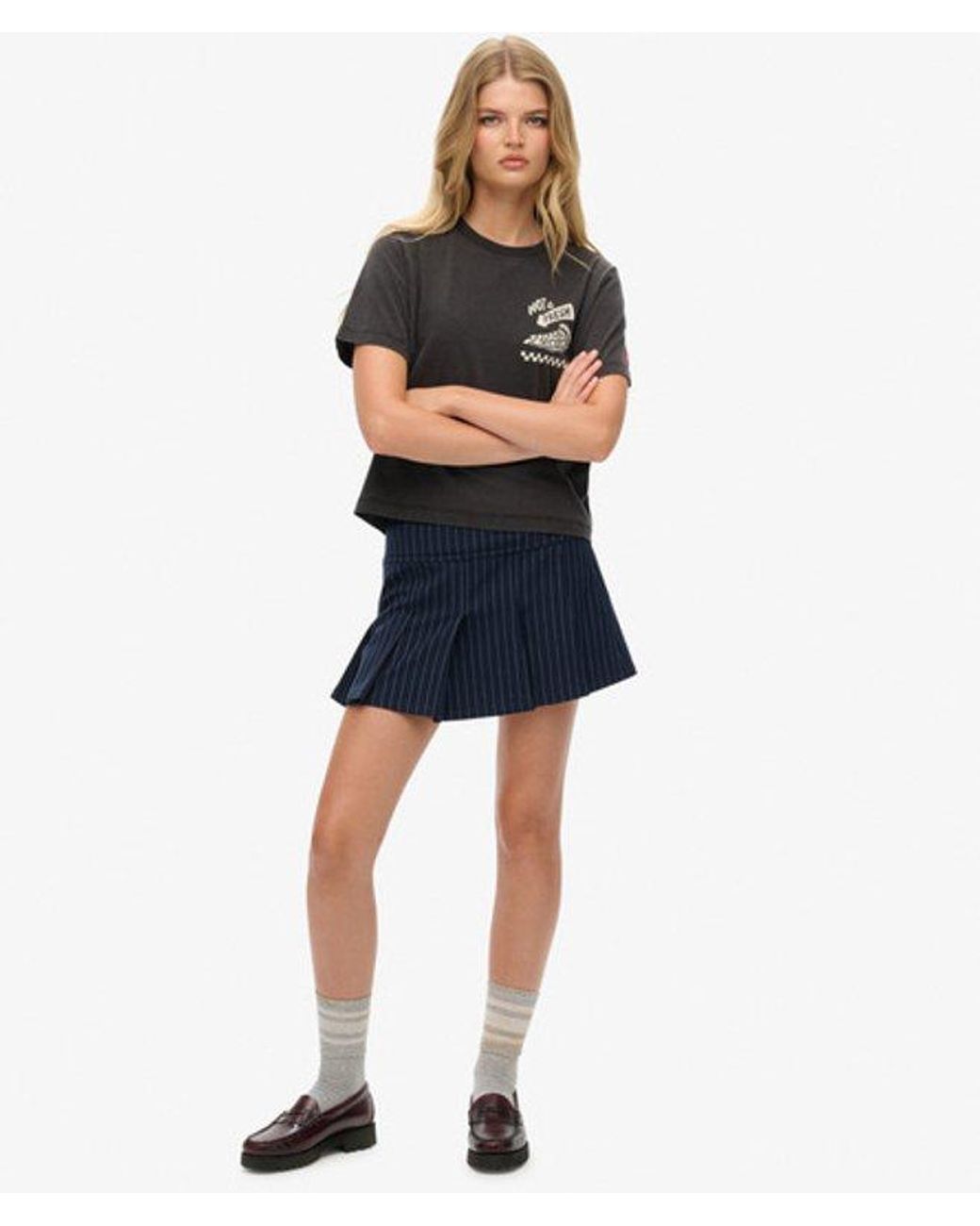 Superdry Black & Co Roadside Trade Relaxed T-shirt