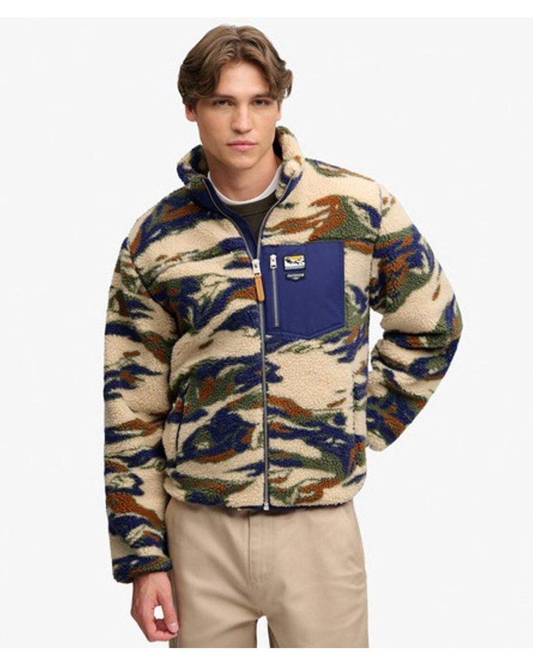 Superdry Green & Co Terrain Fleece Zip Through for men