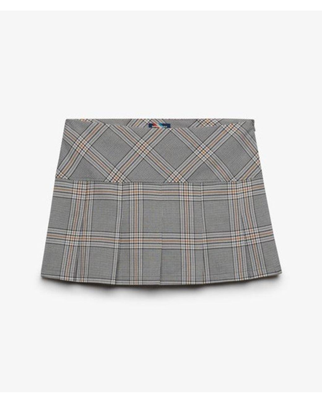 Superdry Blue Uperdry Vintage Check Kirt