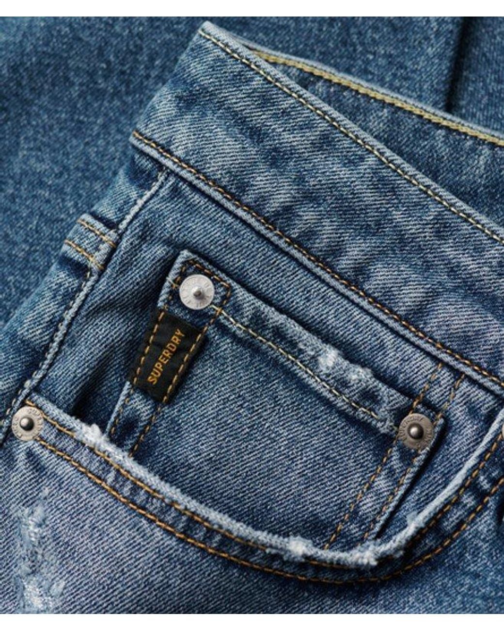 Superdry Blue & Co Organic Cotton Vintage Slim Jeans for men