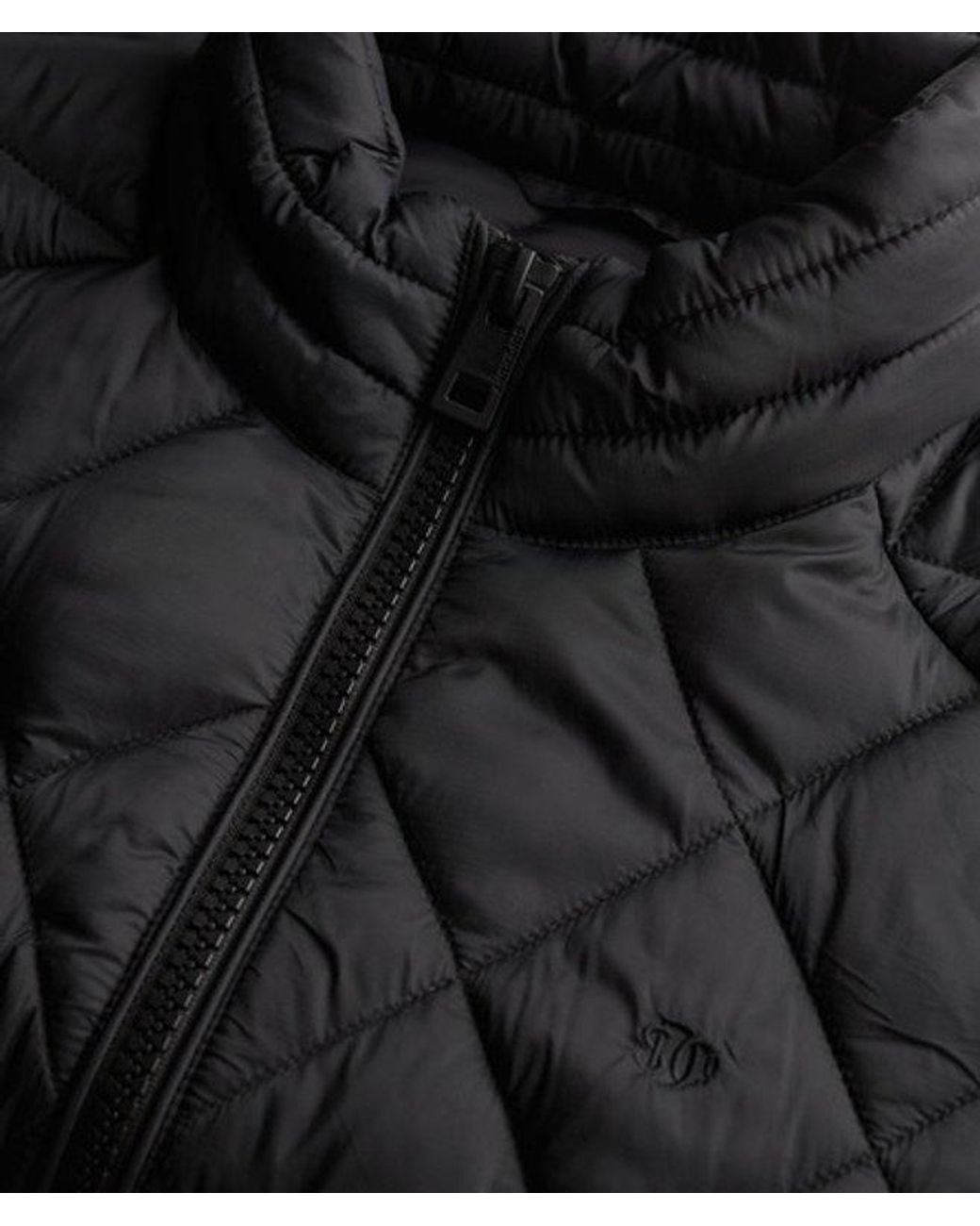 Superdry Black & Co Diamond Quilt Fuji Lite Jacket
