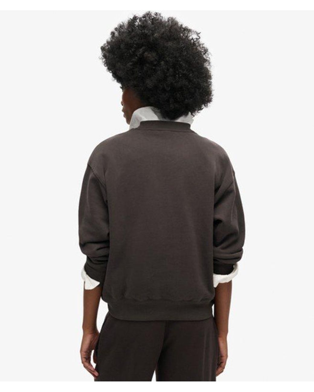 Superdry Black & Co Essential Logo Relaxed Fit Sweatshirt
