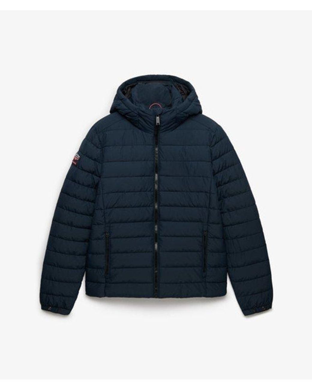 Superdry Blue & Co Hooded Fuji Midweight Padded Jacket for men