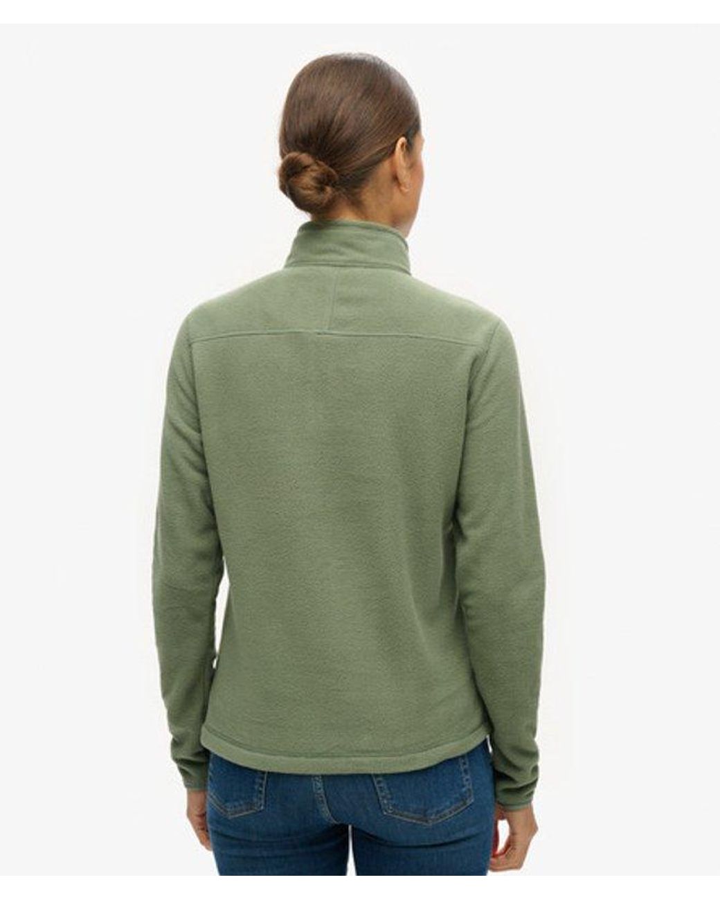 Superdry Green & Co Polar Fleece Half Zip Jumper