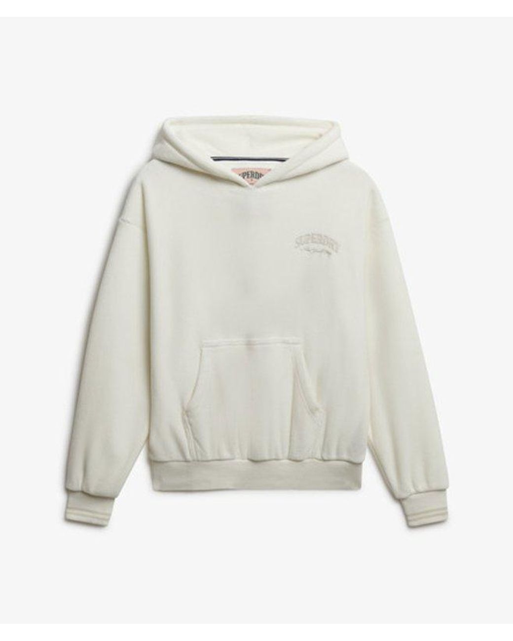 Superdry White & Co Country Club Velour Relaxed Hoodie