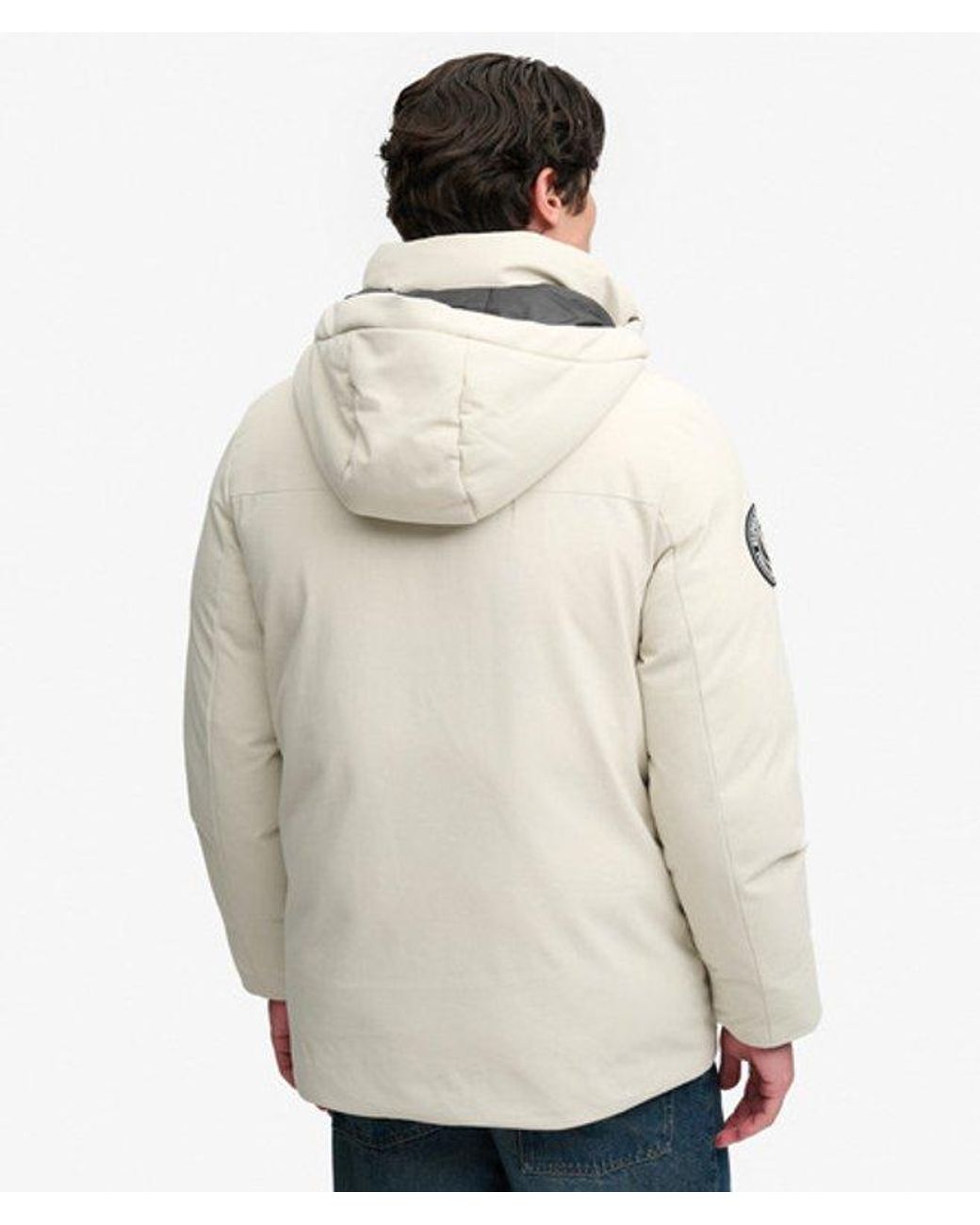 Superdry City Parka Jas in het Natural voor heren