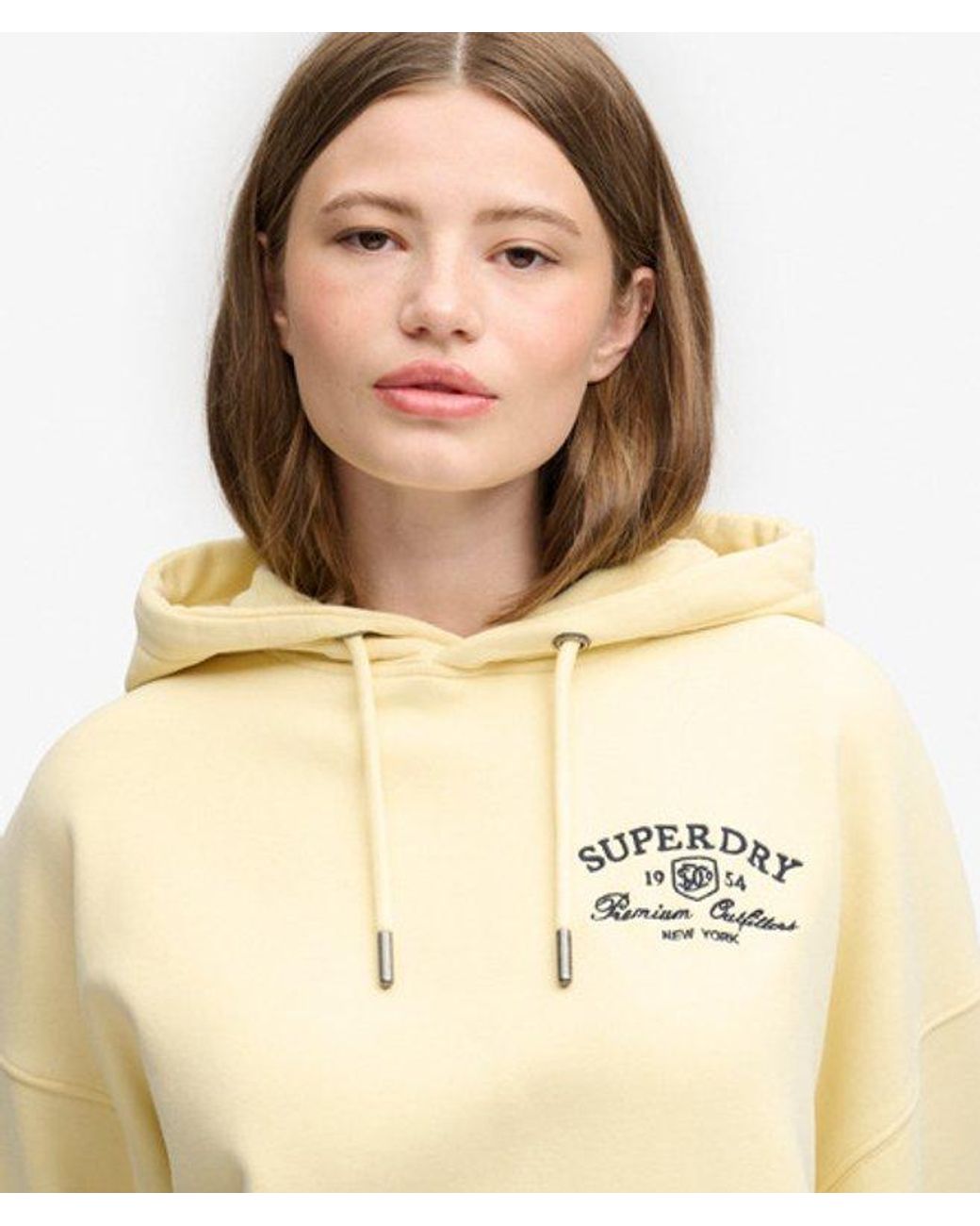 Superdry Natural Luxe Casual Embroidered Relaxed Hoodie