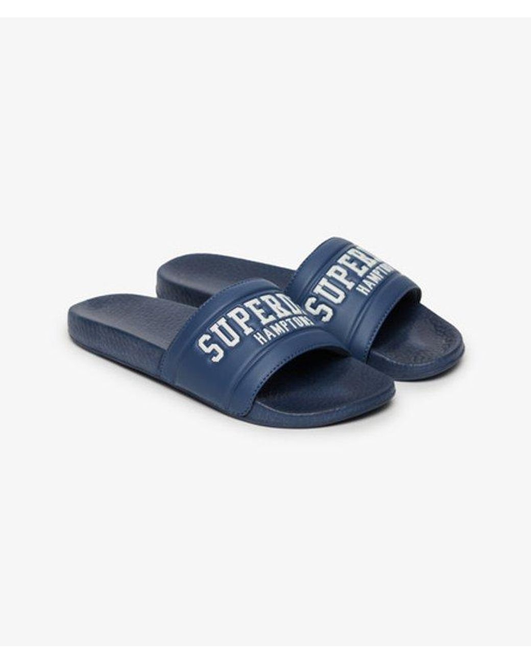 Superdry Blue & Co Destination Pool Sliders