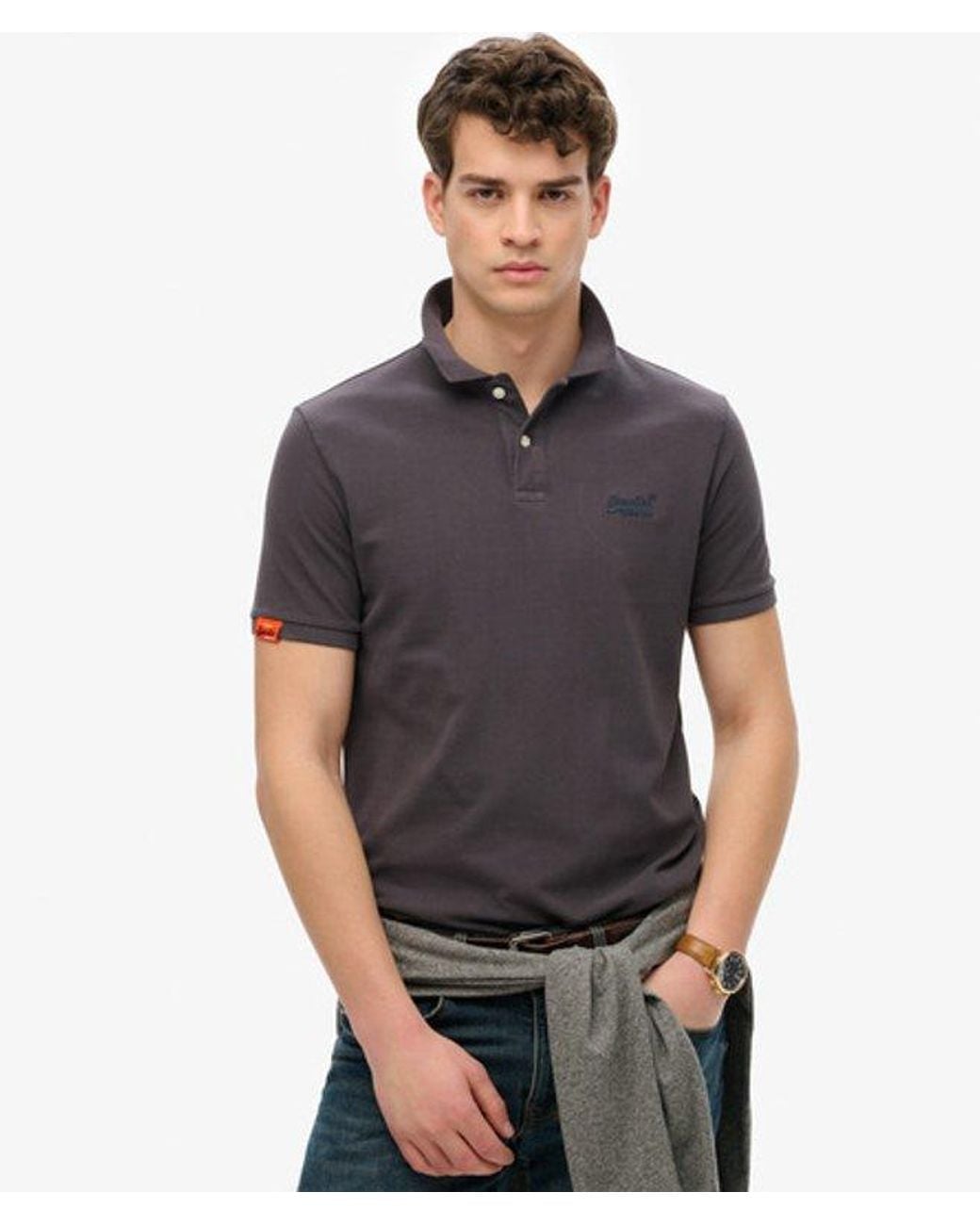 Superdry Gray & Co Vintage Destroy Polo Shirt for men