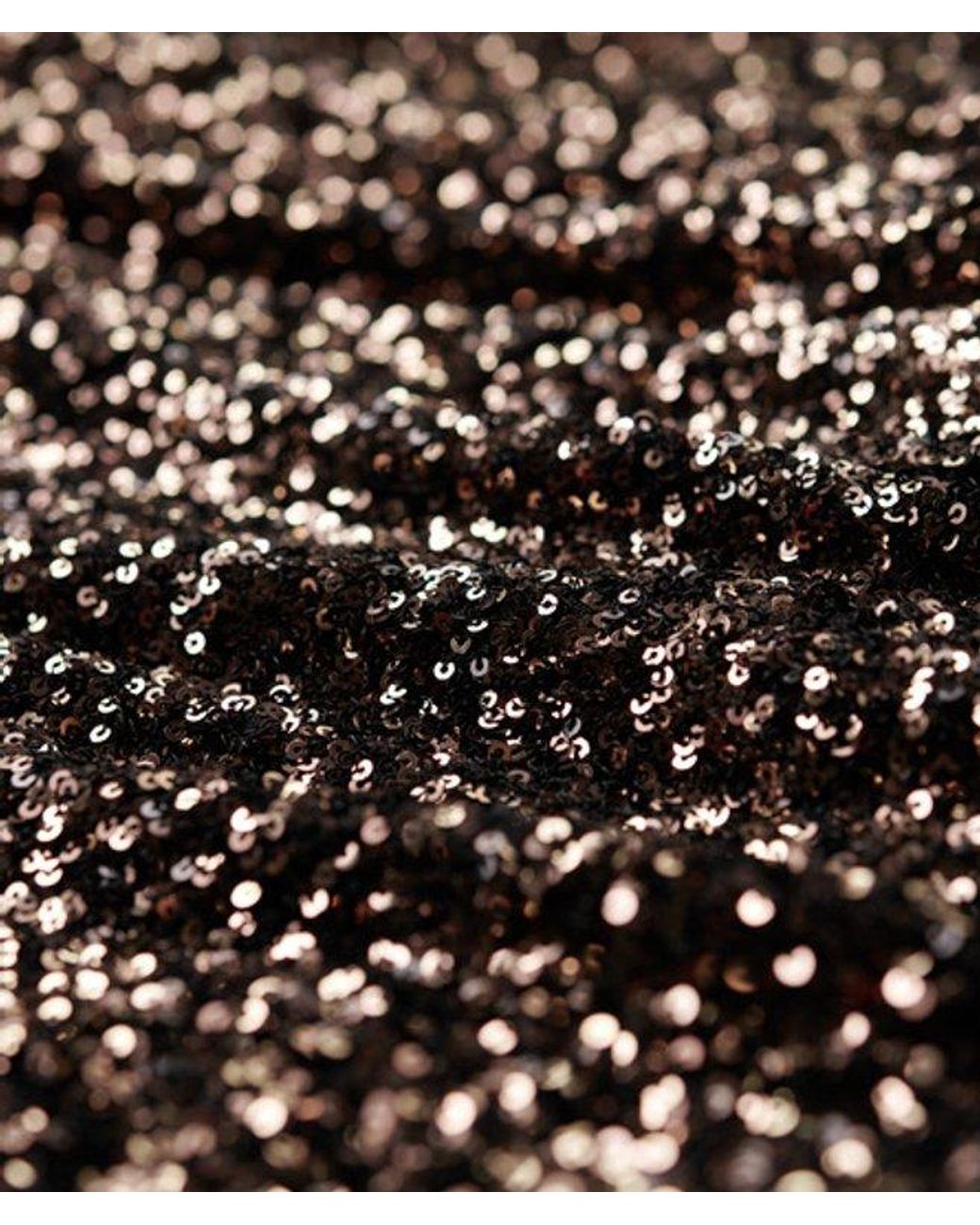 Superdry Black & Co Slim Fit Sequin Wrap Mini Dress