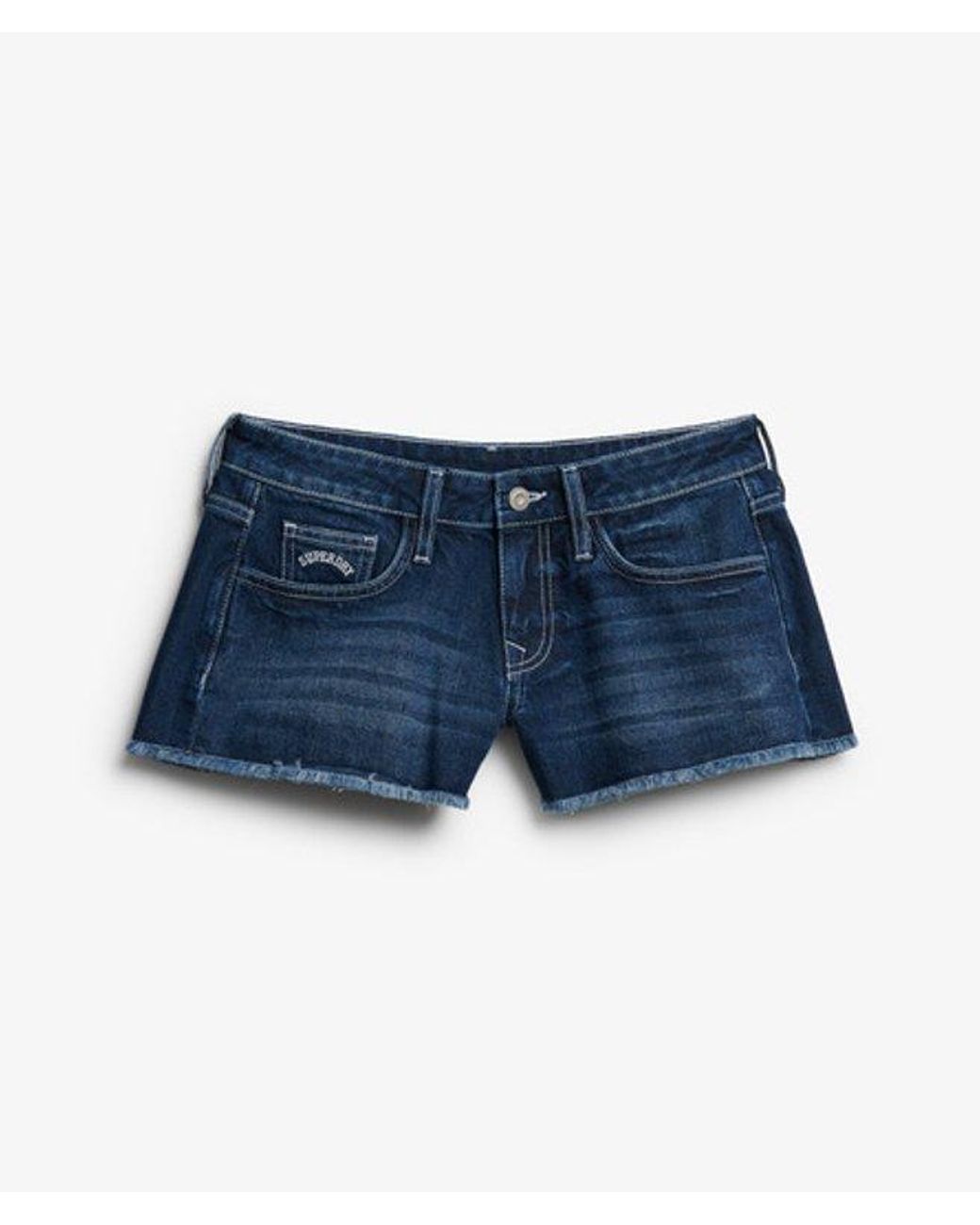 Superdry Blue & Co Low Rise Denim Hot Shorts