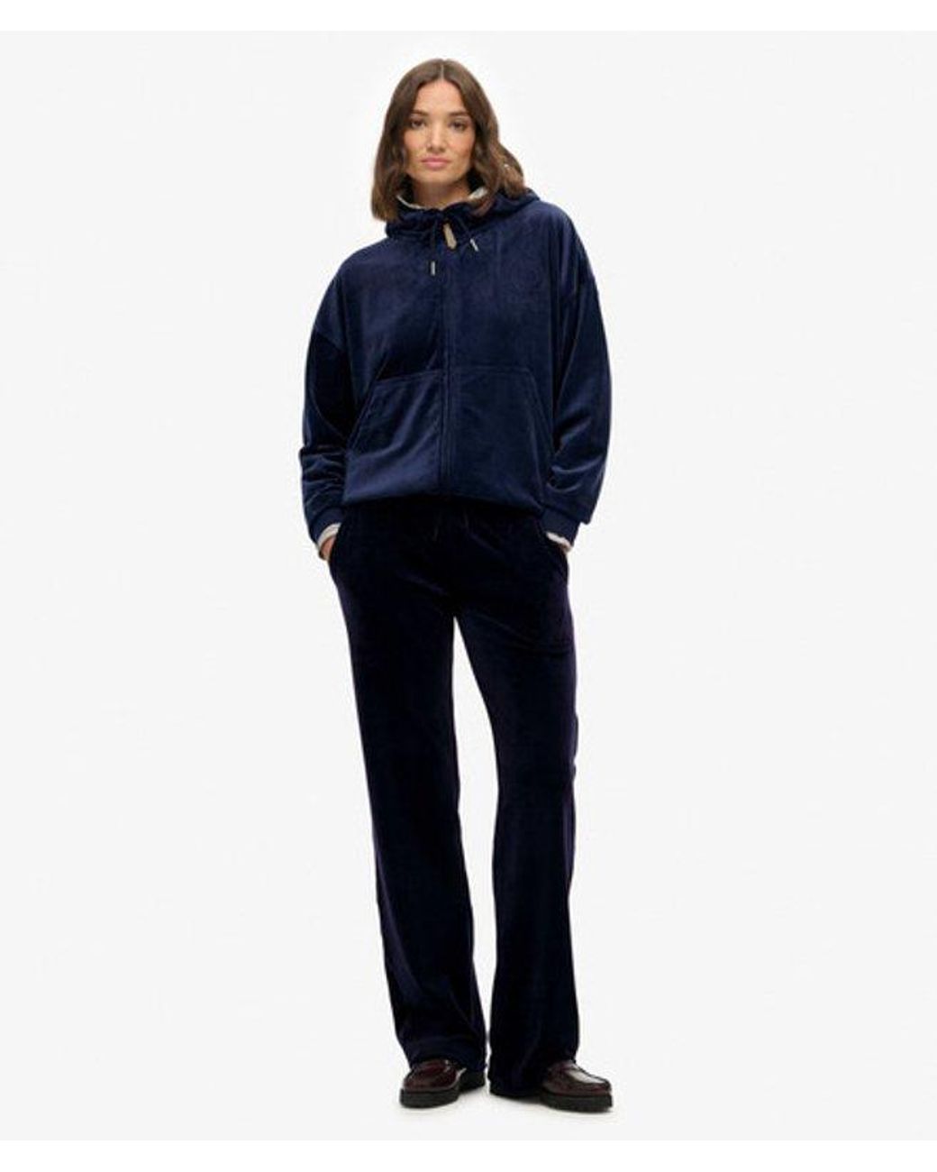 Superdry Blue & Co Country Club Velour joggers
