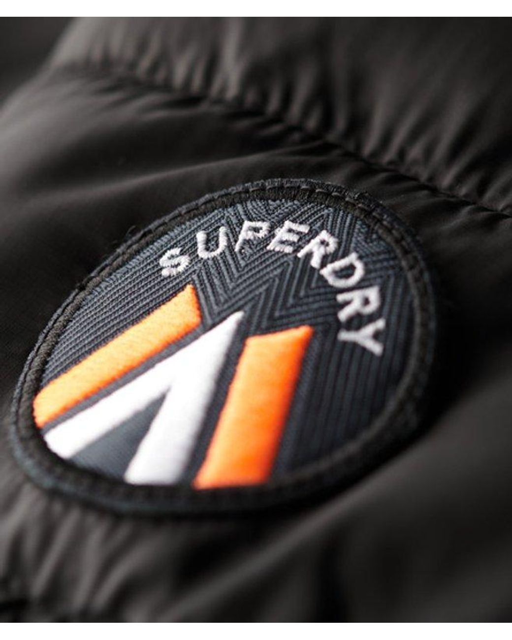 Superdry Black & Co Hooded Fuji Quilted Padded Jacket