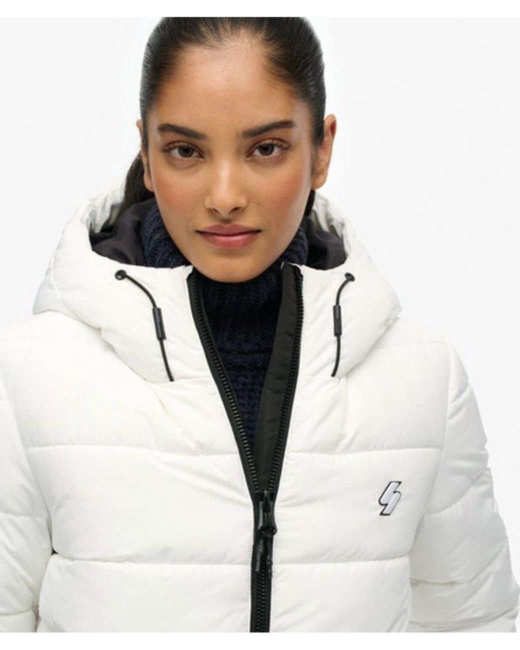 Superdry White & Co Hooded Spirit Sports Puffer Jacket