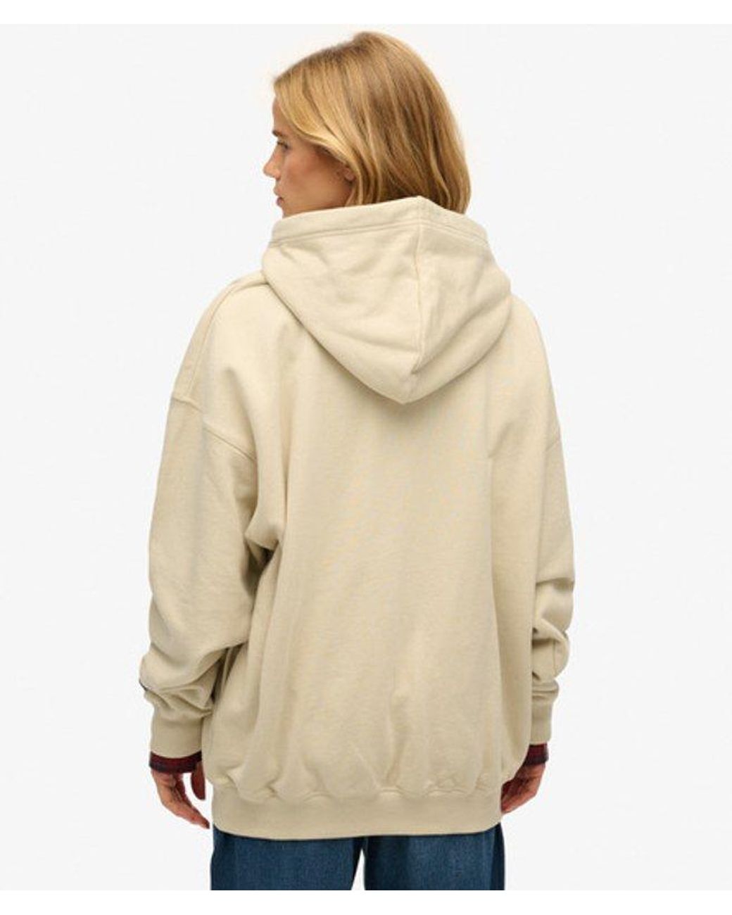 Superdry Natural Tokyo Narrative Oversized Hoodie