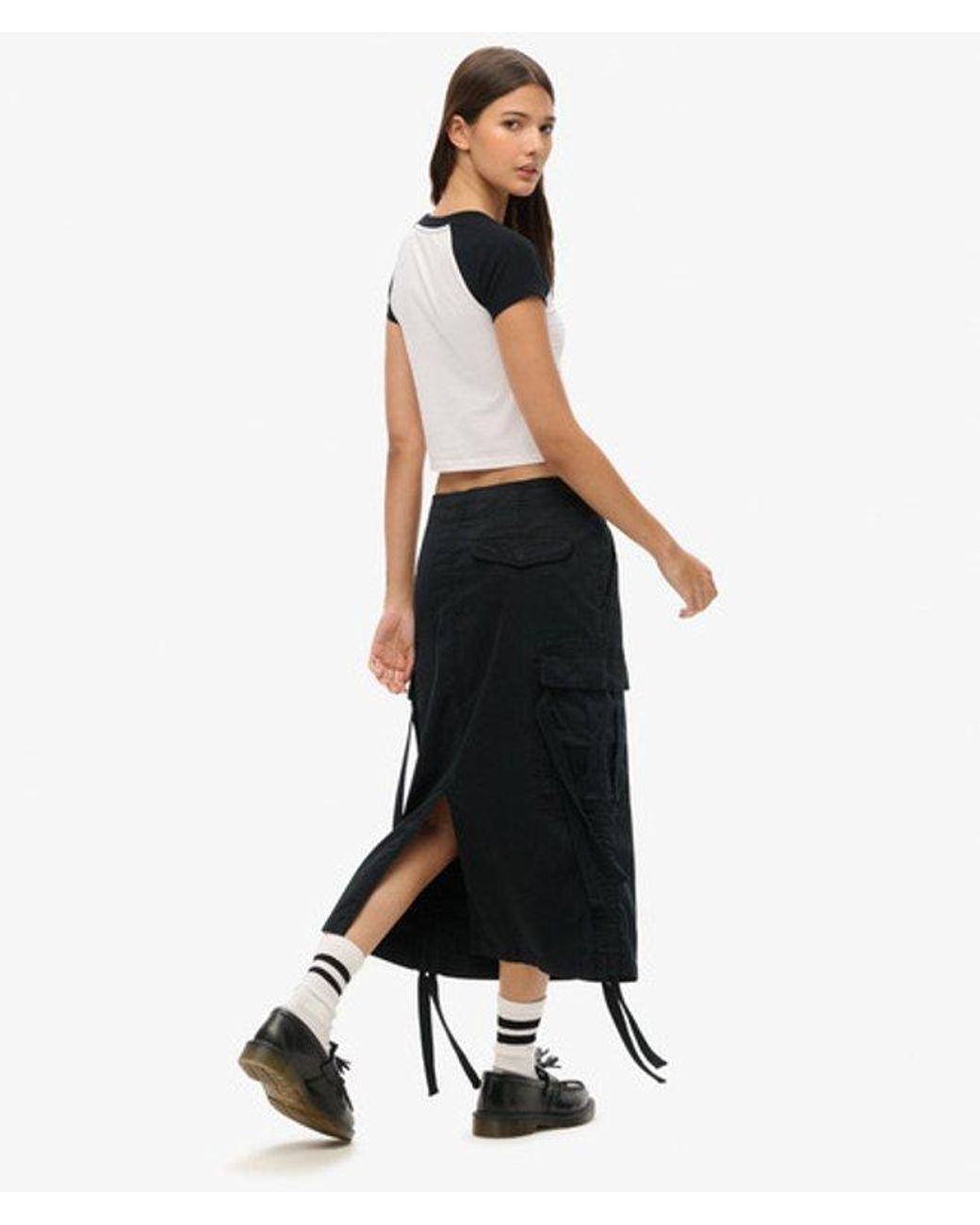 Superdry White & Co Cargo Midi Skirt
