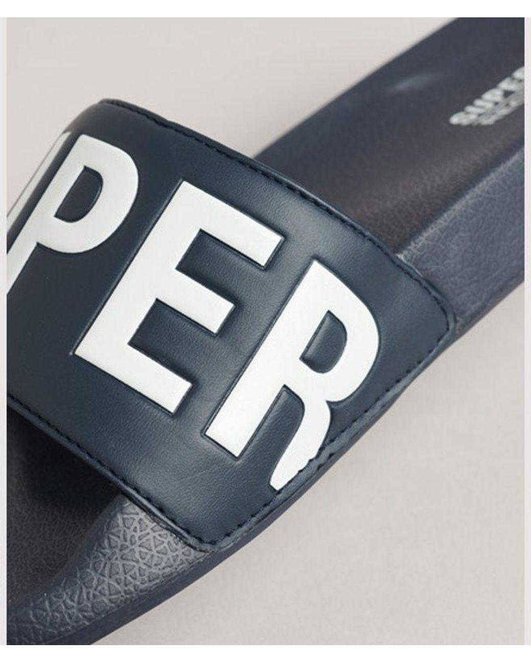 Superdry Blue & Co Code Core Pool Sliders