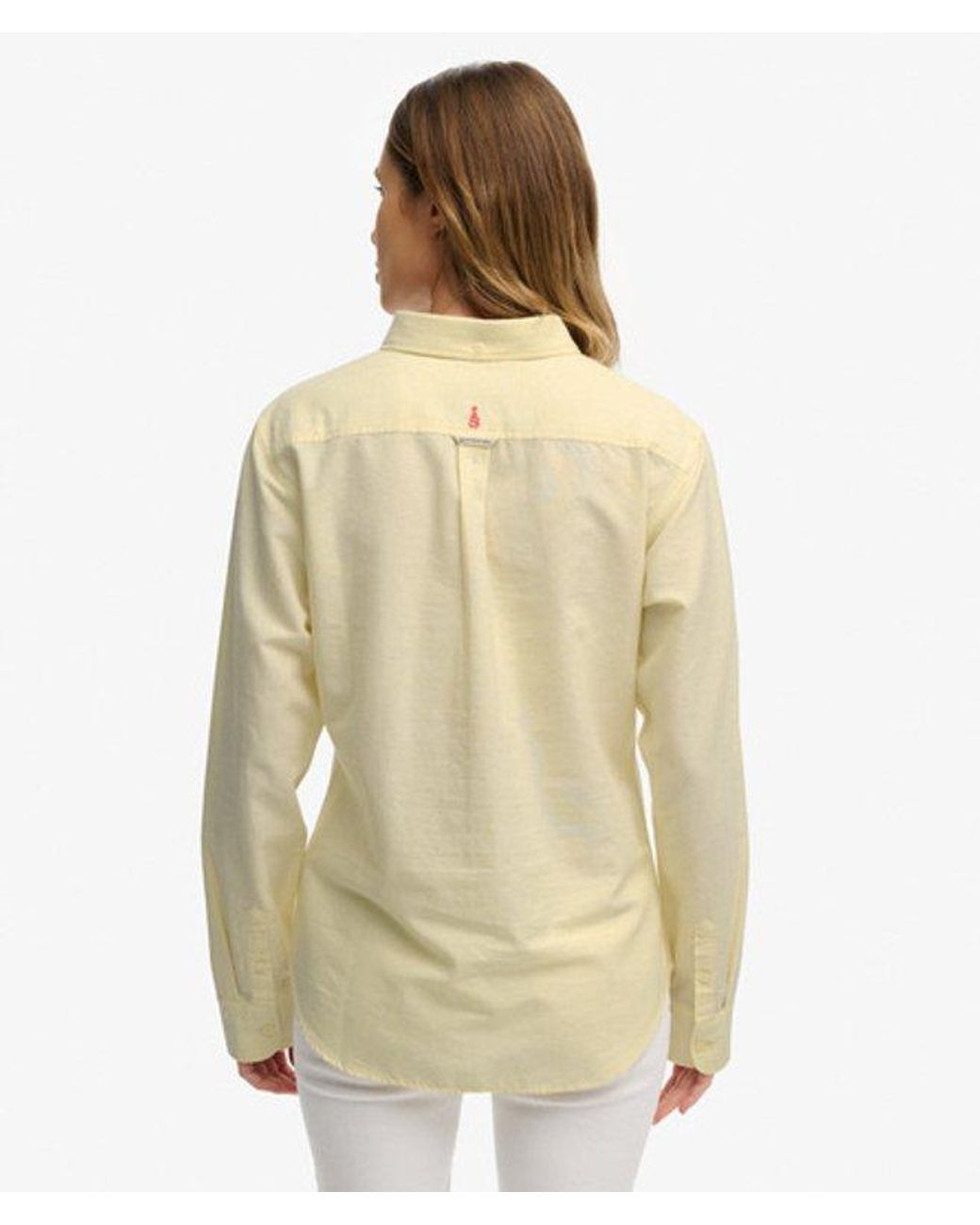 Superdry Natural & Co Slim Oxford Button Down Long Sleeve Shirt