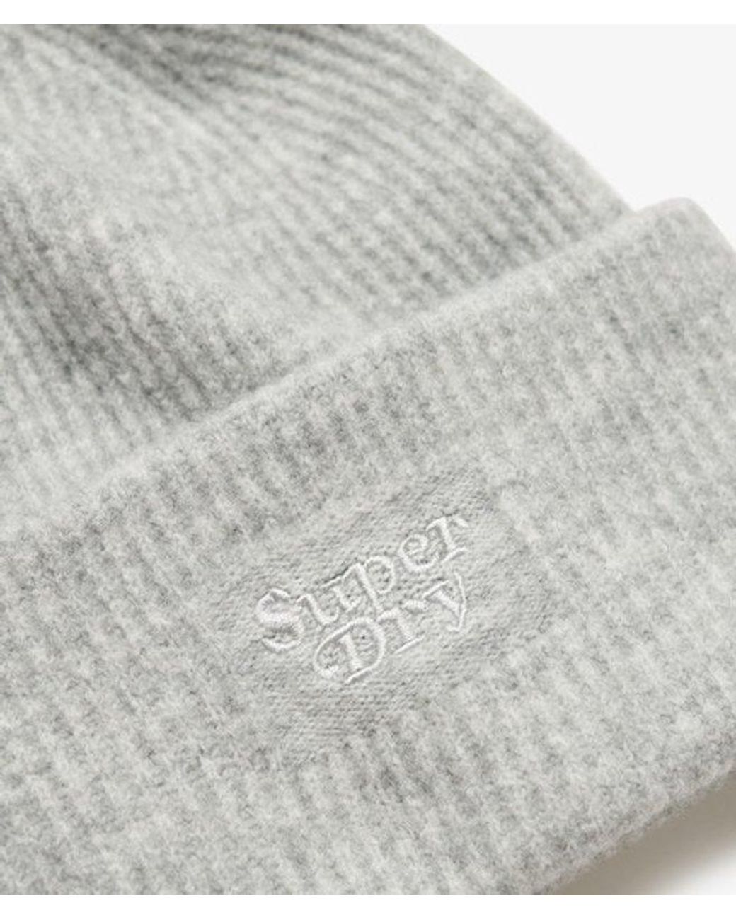Superdry White & Co Soft Rib Knit Beanie Hat