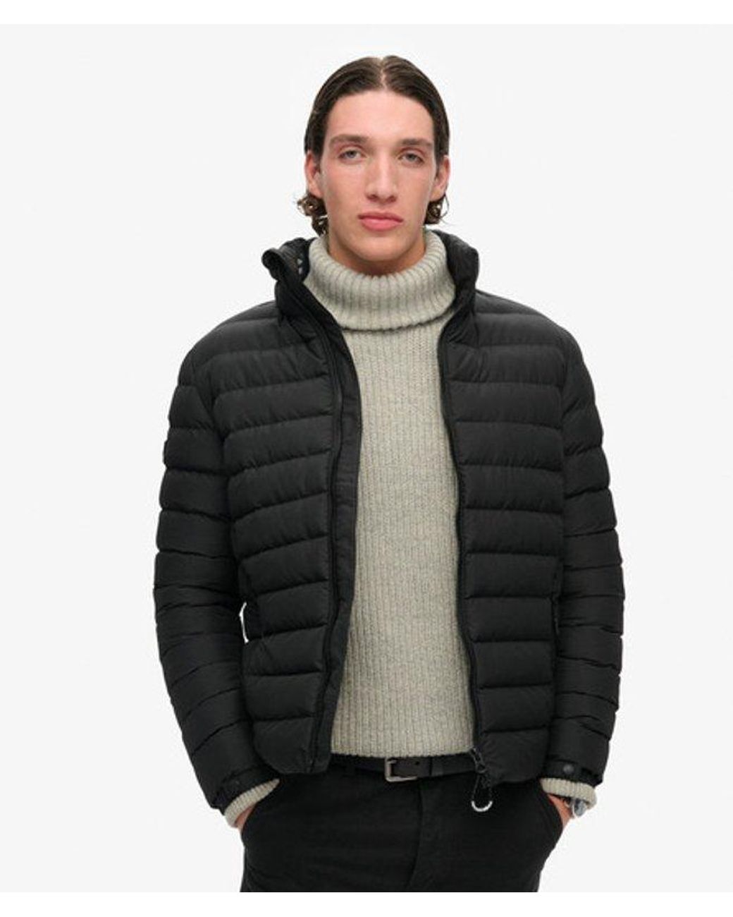 Superdry Black & Co Fuji Printed Padded Jacket for men