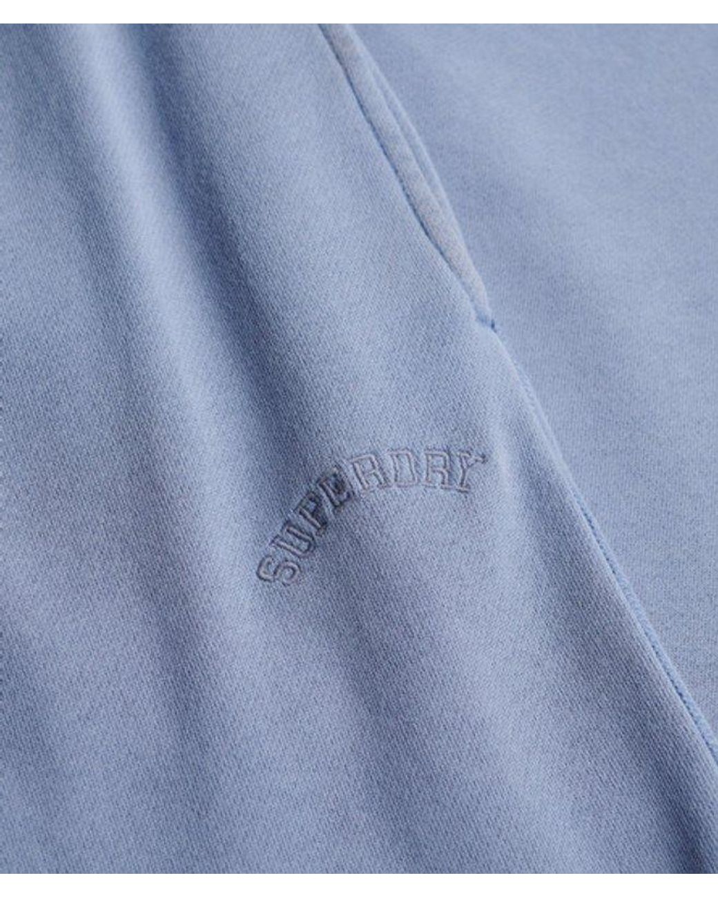Superdry Blue Essential Logo Wide Leg Joggers