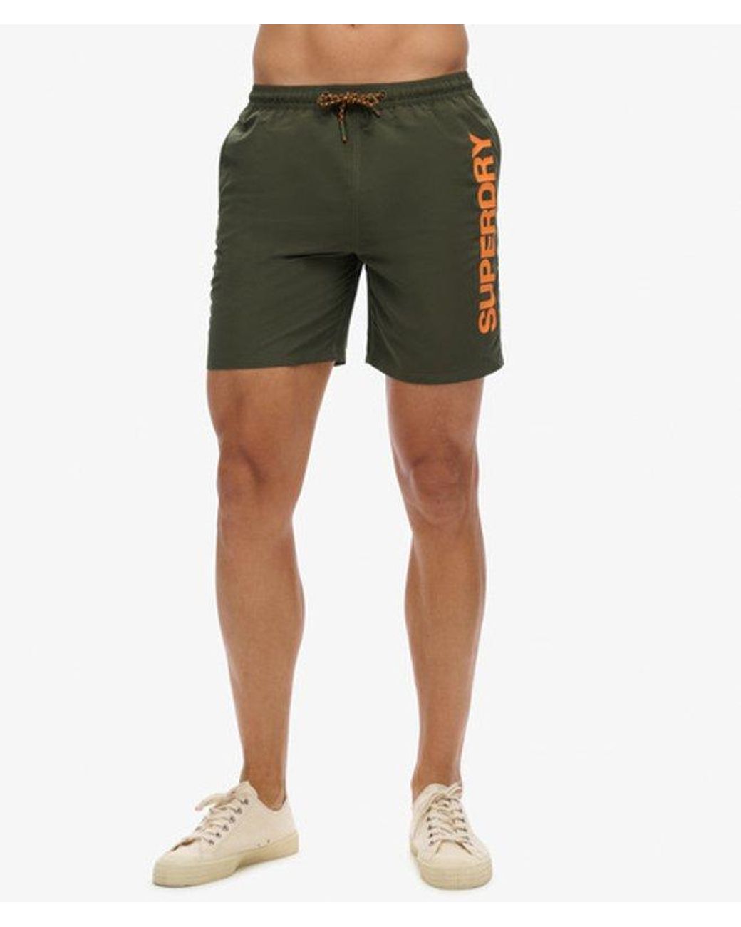 Superdry Green & Co Sport Graphic 17-inch Recycled Swim Shorts for men