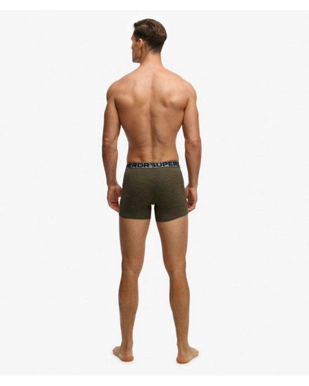 Superdry Green Boxer Triple Pack for men