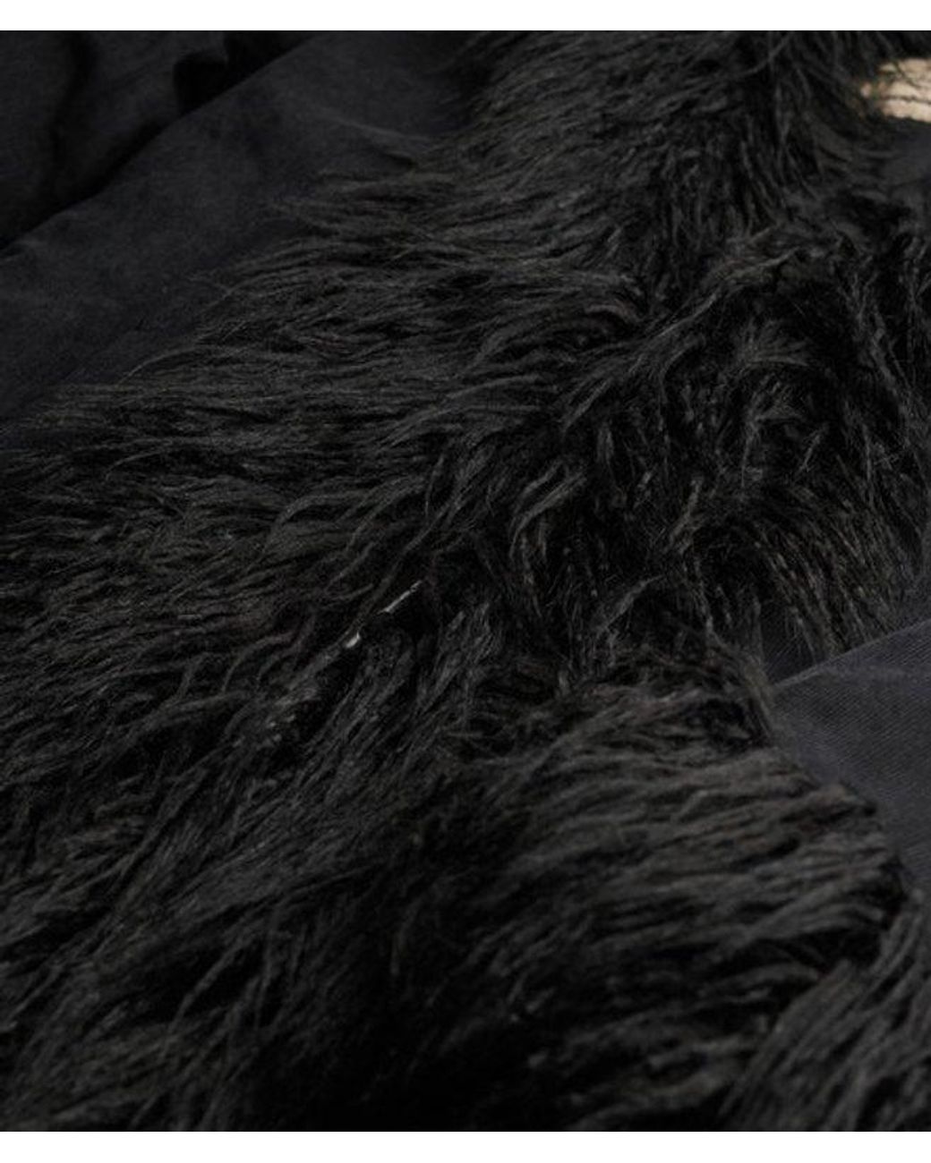 Superdry Black & Co Long Afghan Coat
