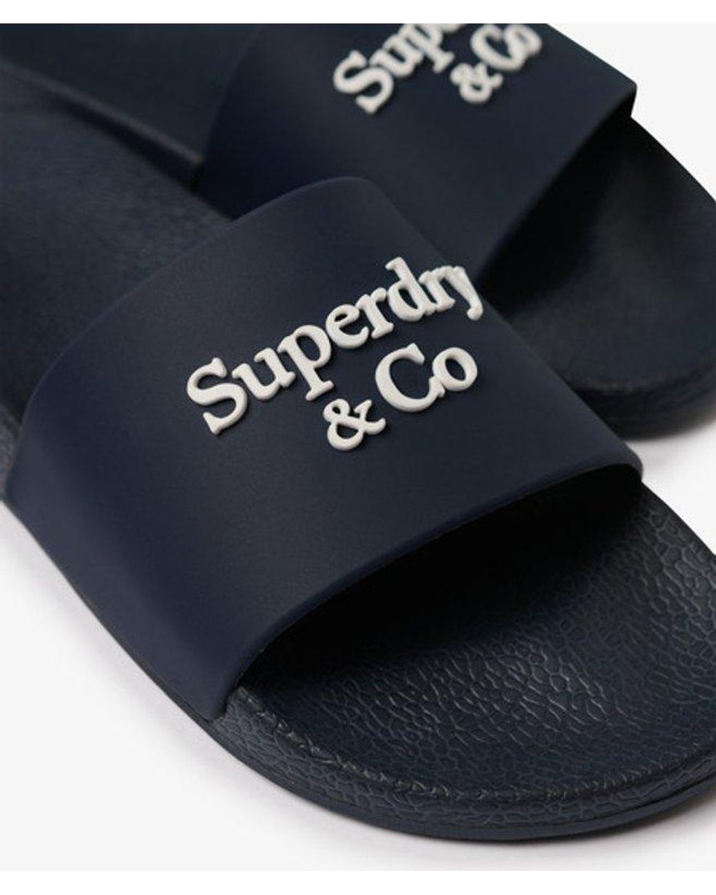 Superdry Blue & Co Pool Sliders