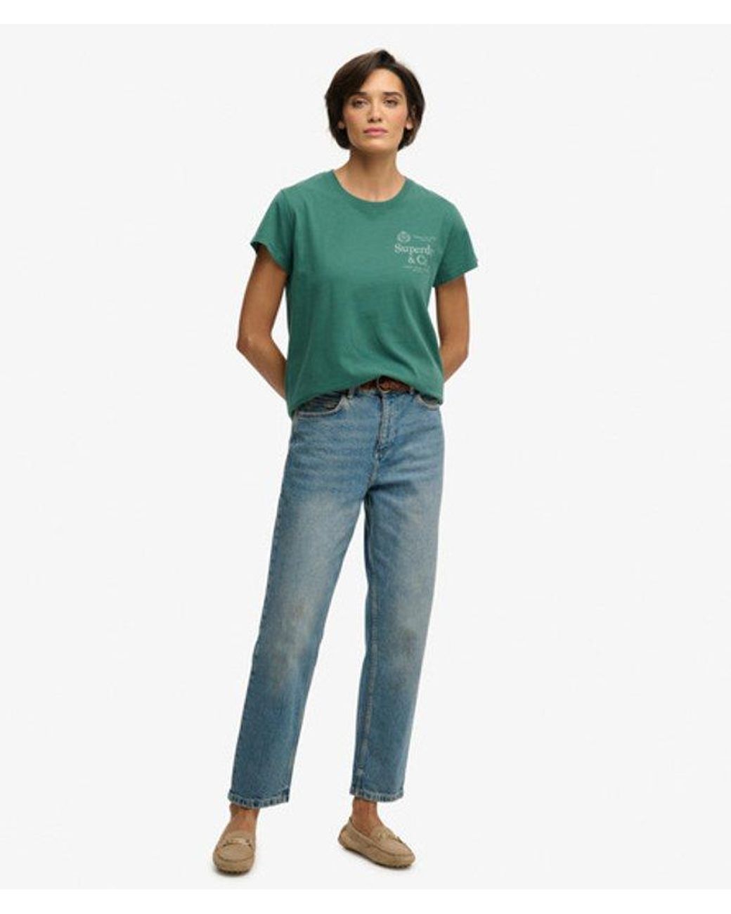 Superdry Green & Co Luxe Casual Classic T-shirt