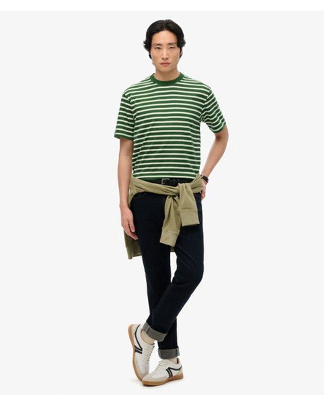 Superdry Green & Co The Merchant Store - Stripe T-shirt for men