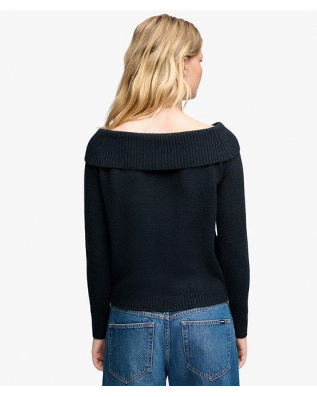 Superdry Blue & Co Bardot Knitted Jumper