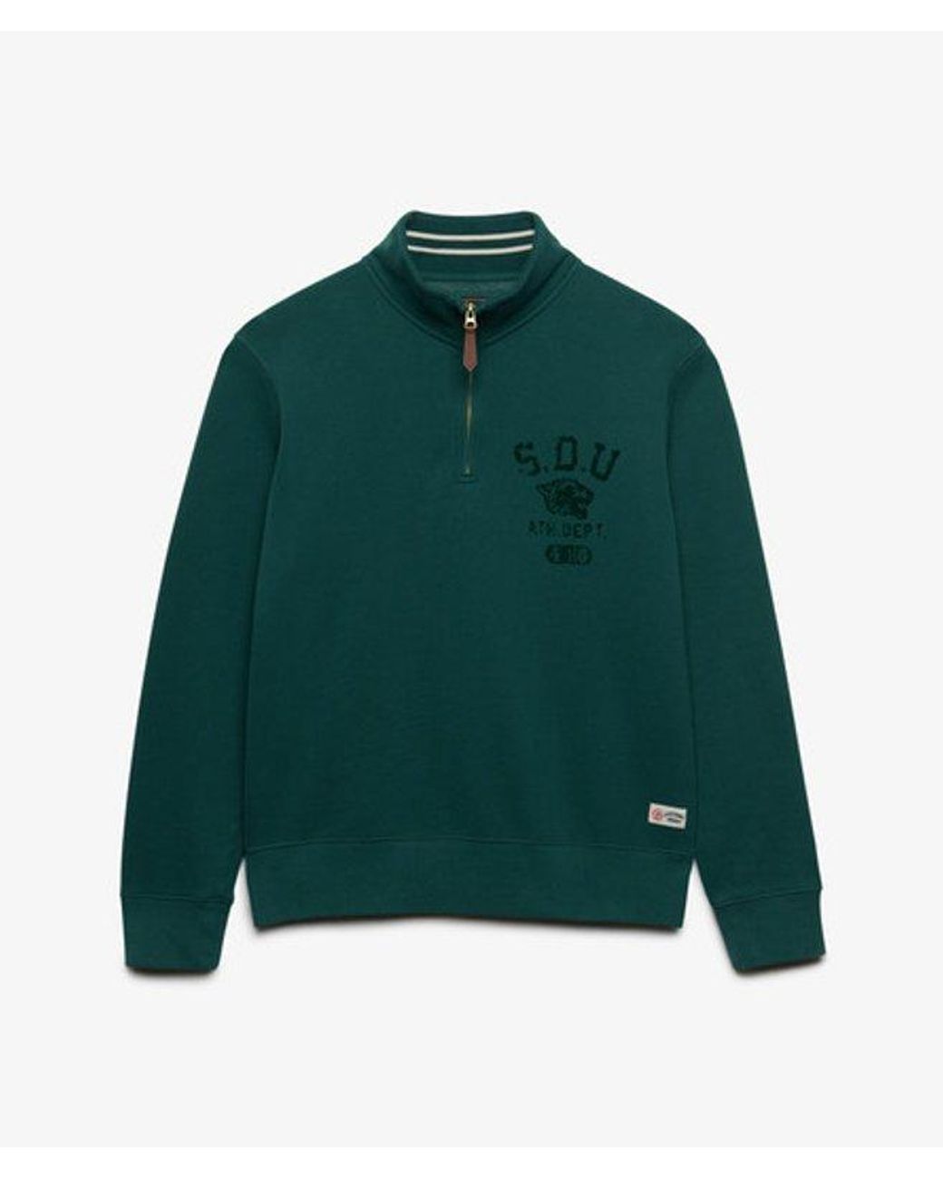 Superdry Green & Co Tonal Half Zip Sweatshirt for men